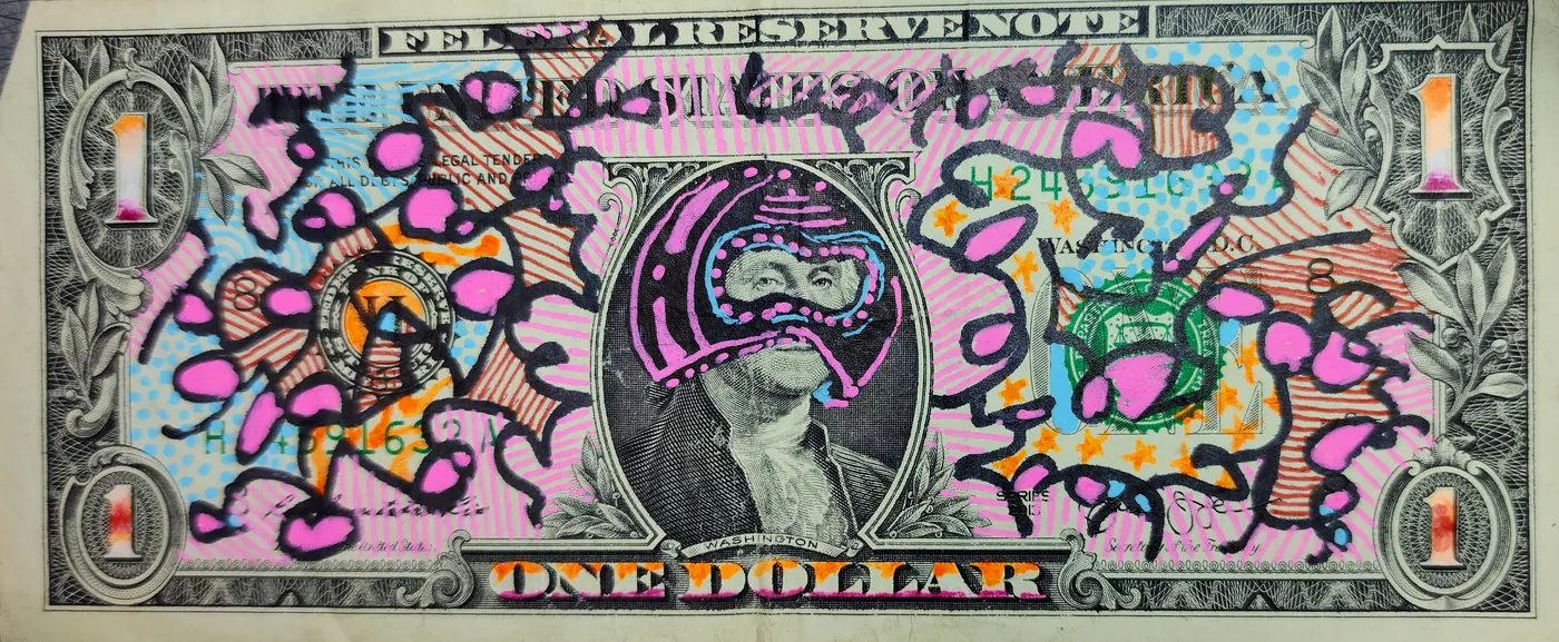 Dollar Bill Art #416