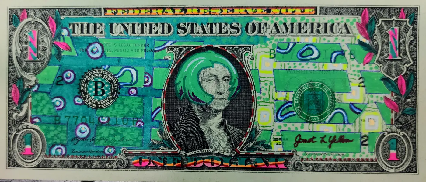 Dollar Bill Art #425