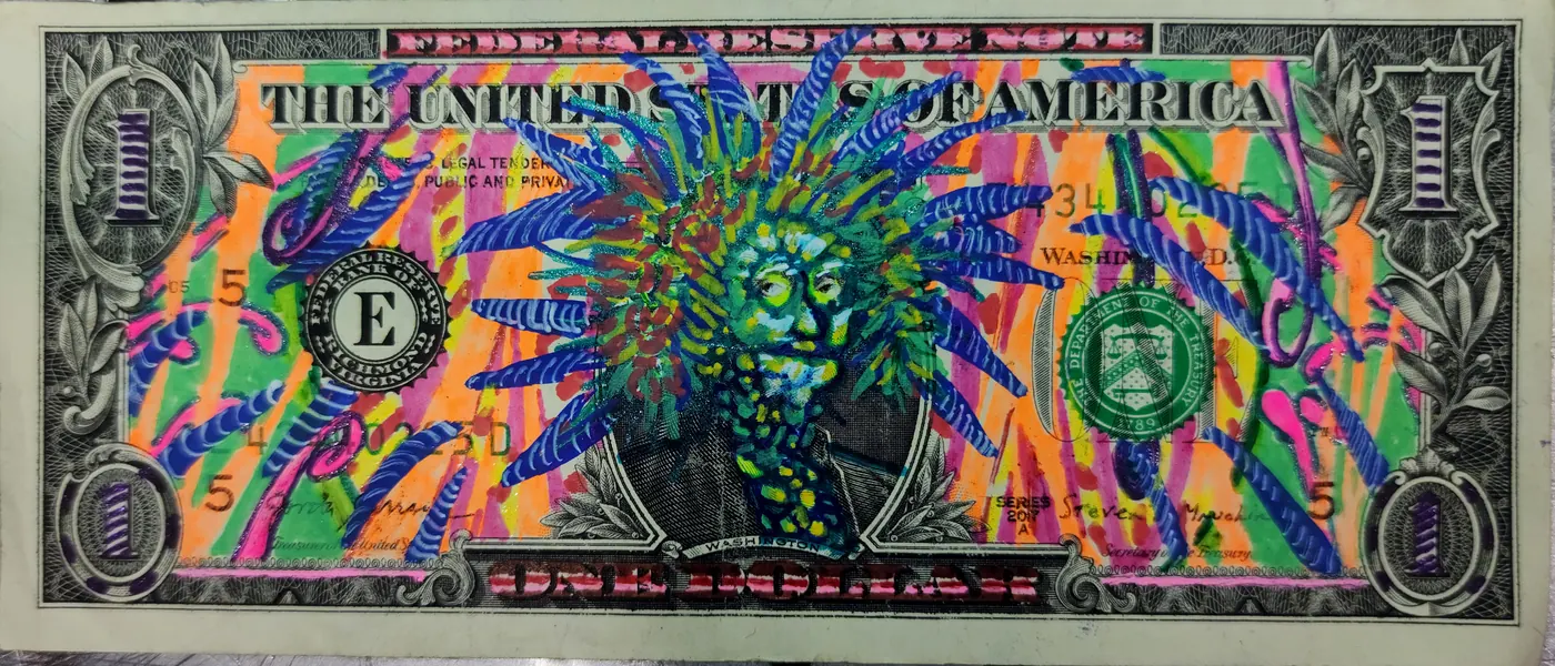 Dollar Bill Art #428
