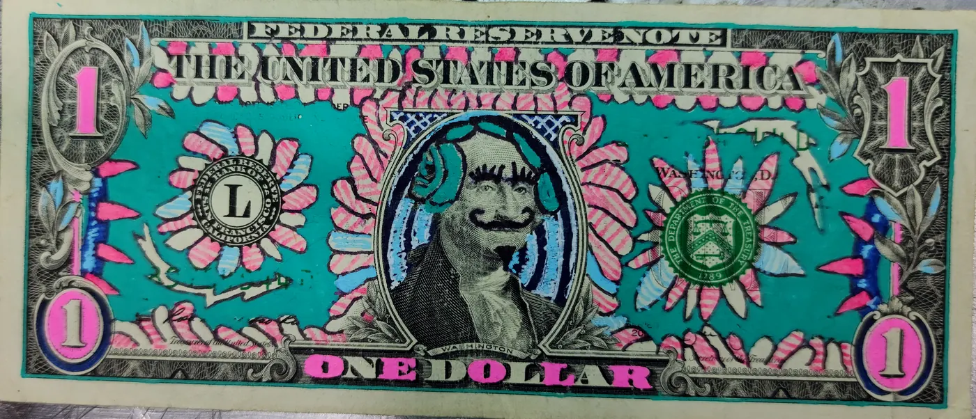 Dollar Bill Art #430