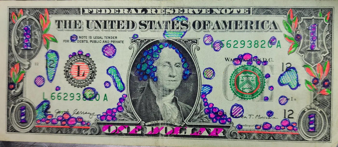 Dollar Bill Art #431