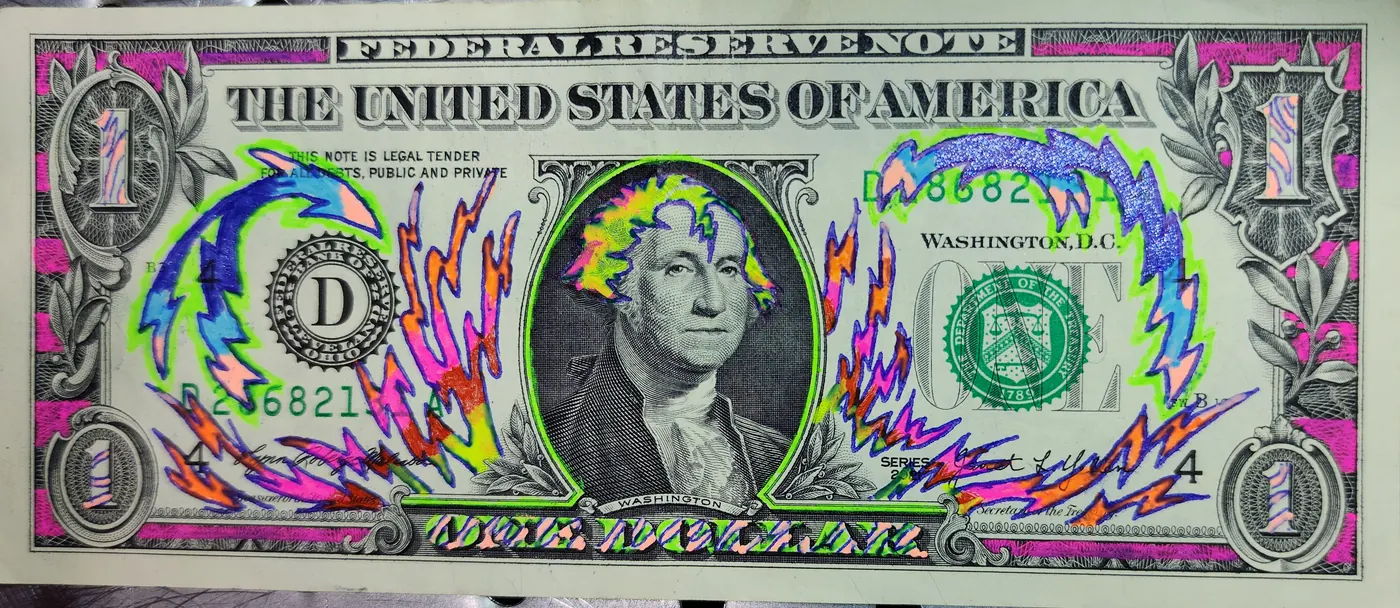 Dollar Bill Art #436