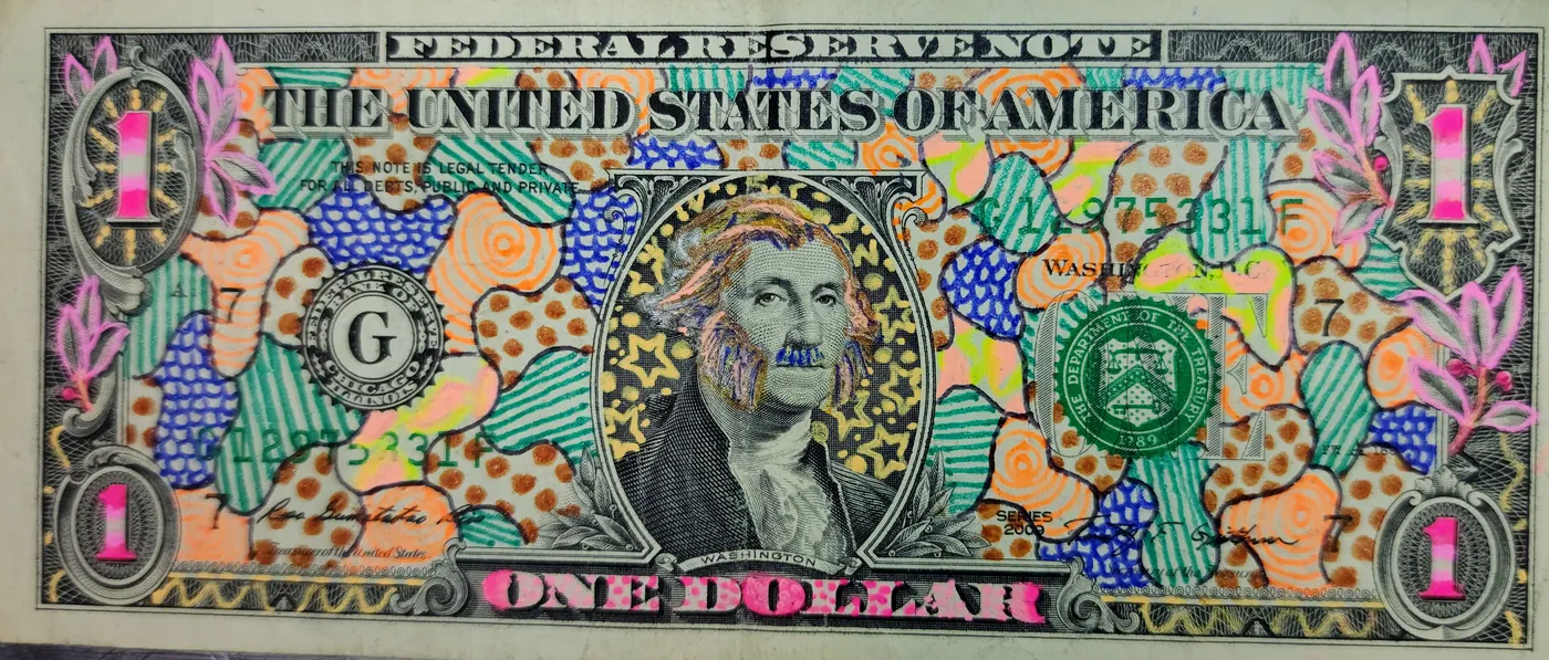 Dollar Bill Art #437
