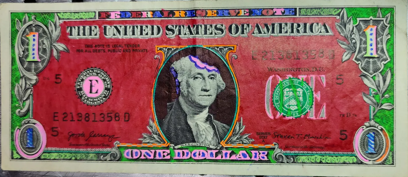 Dollar Bill Art #438