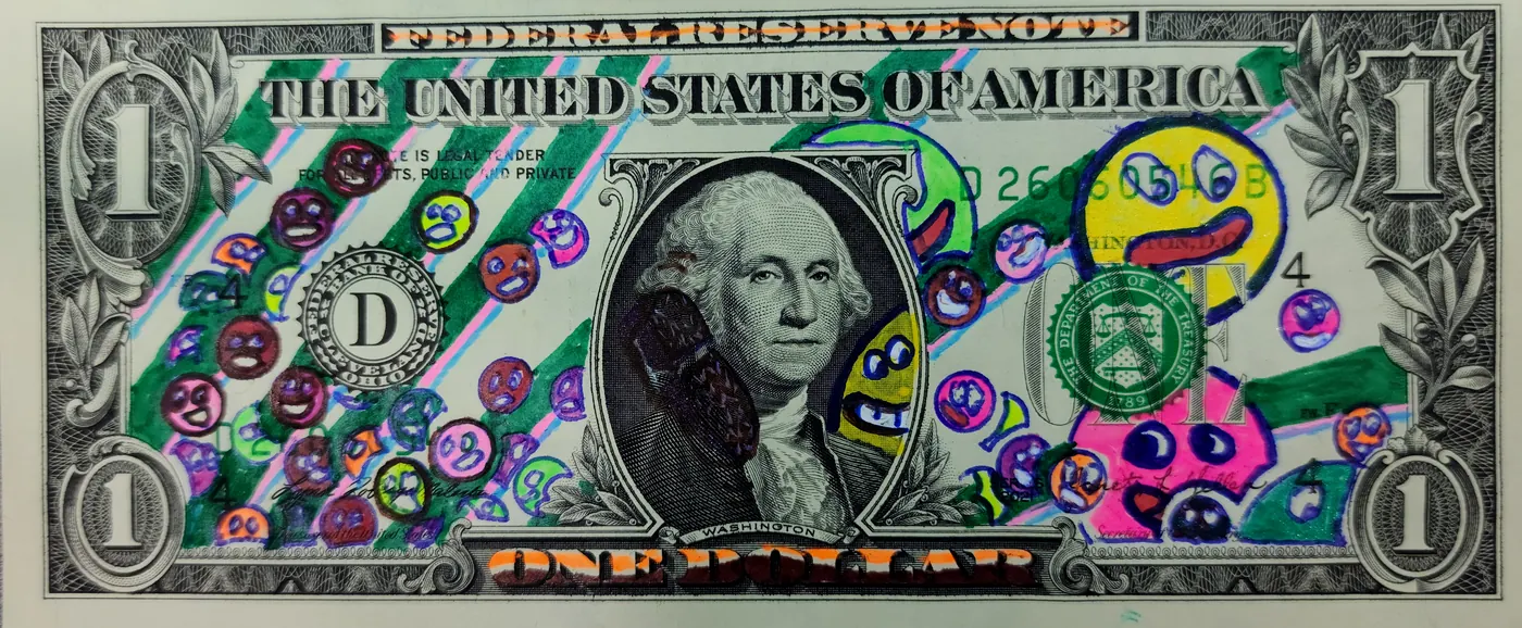 Dollar Bill Art #441