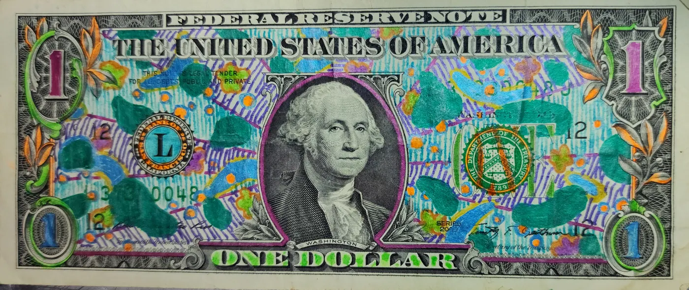 Dollar Bill Art #442