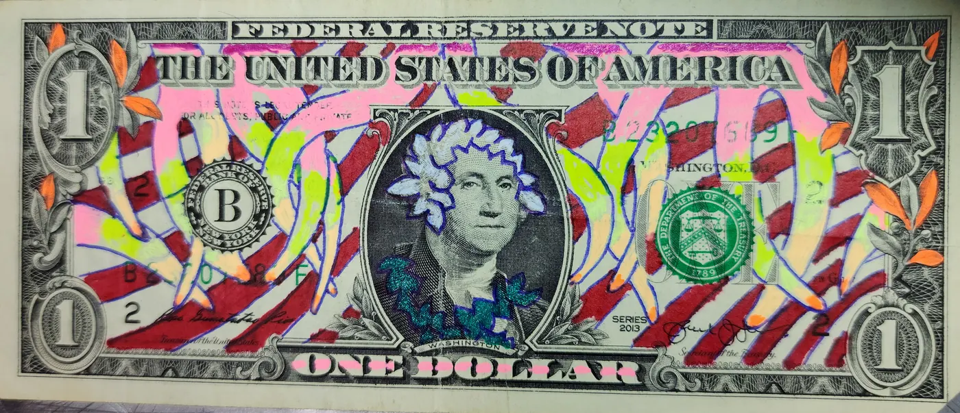 Dollar Bill Art #443