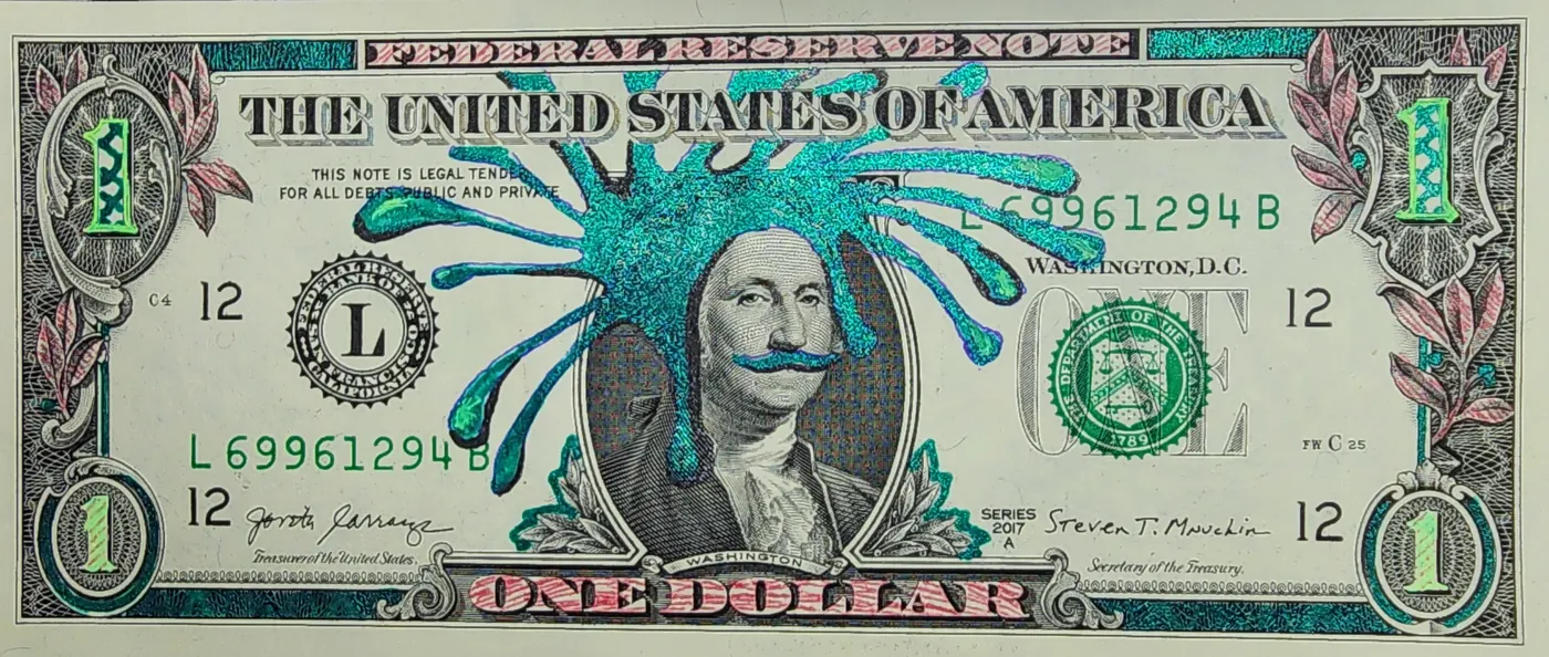 Dollar Bill Art #444