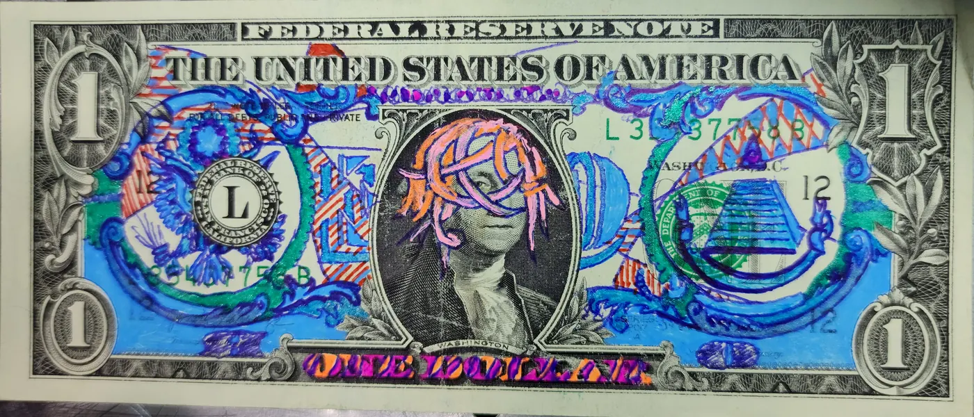 Dollar Bill Art #449