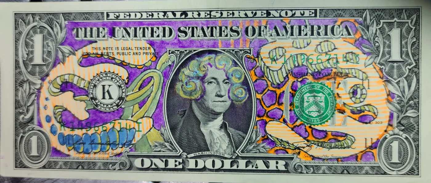 Dollar Bill Art #452