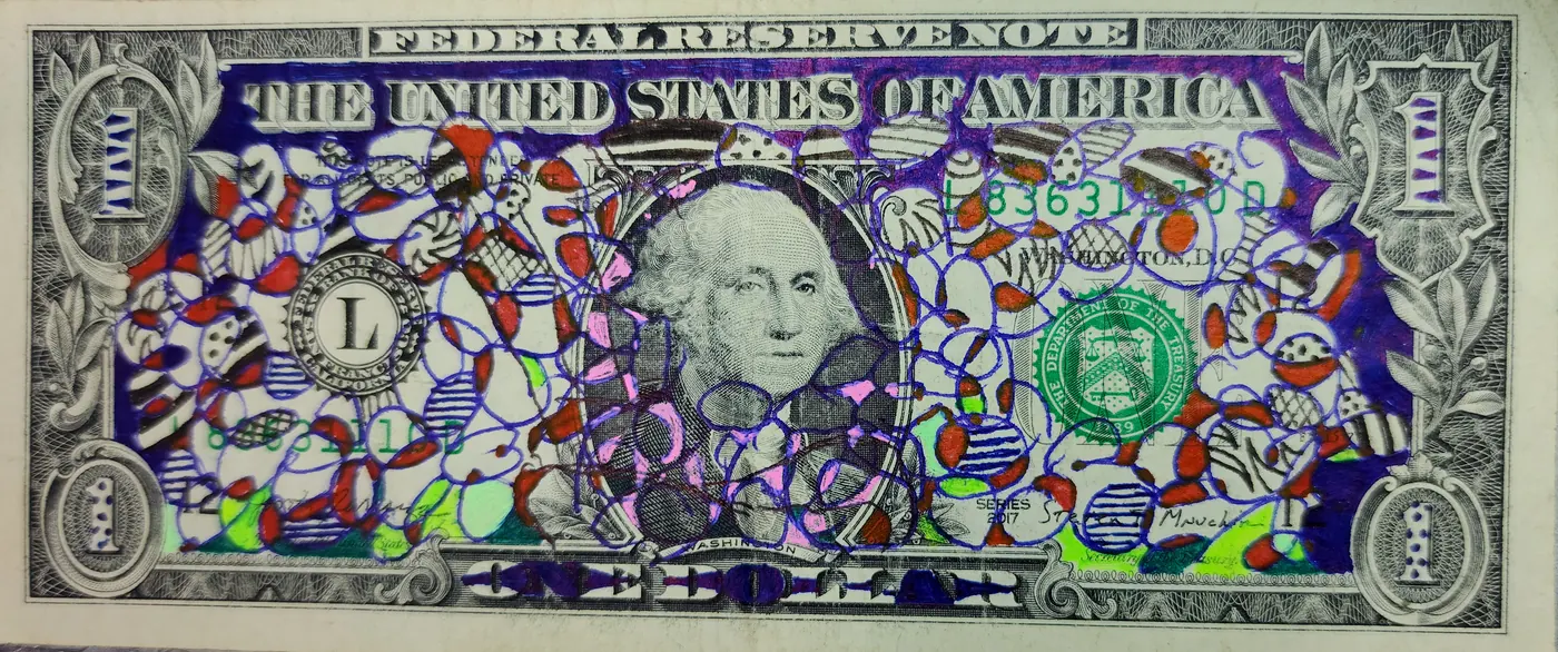 Dollar Bill Art #454