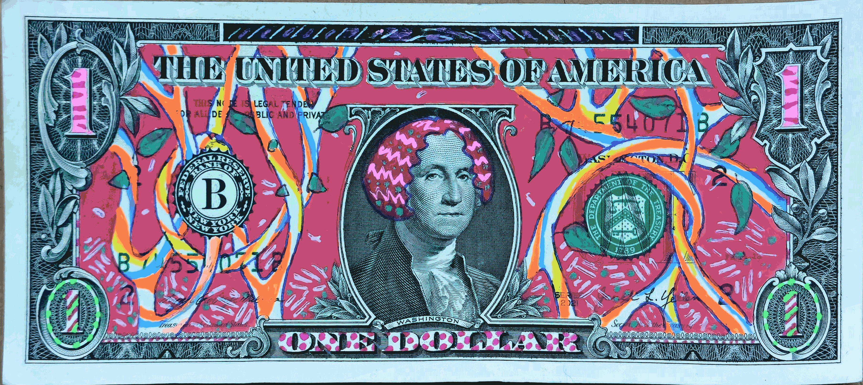 Dollar Bill Art #456