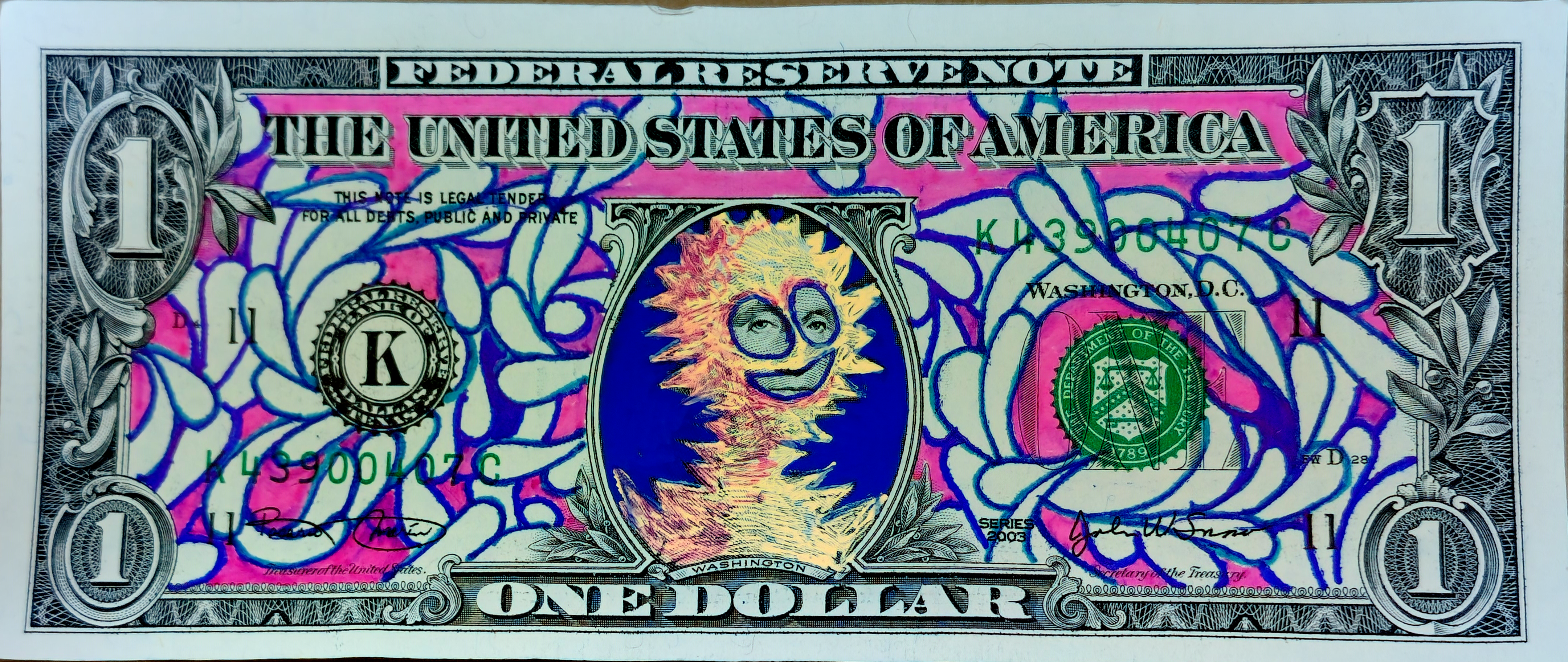 Dollar Bill Art #457