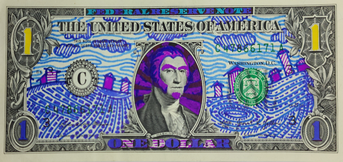 Dollar Bill Art #470