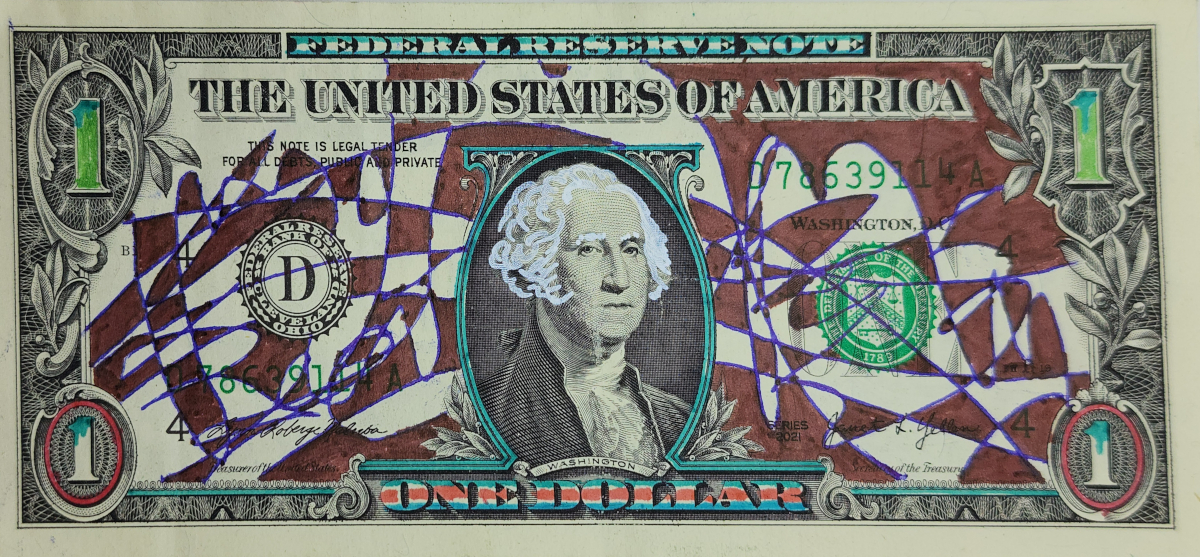 Dollar Bill Art #478