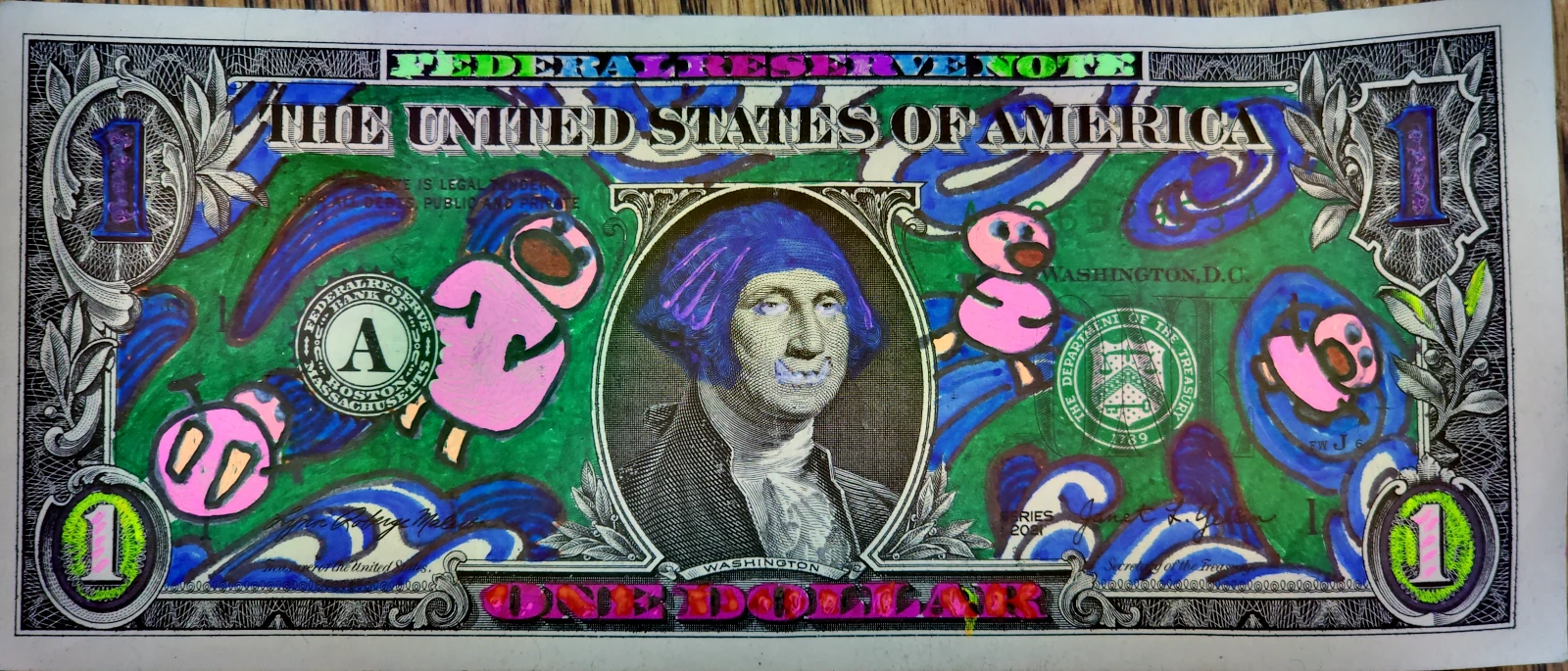 Dollar Bill Art #486