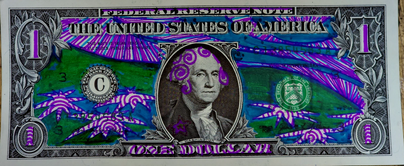 Dollar Bill Art #489