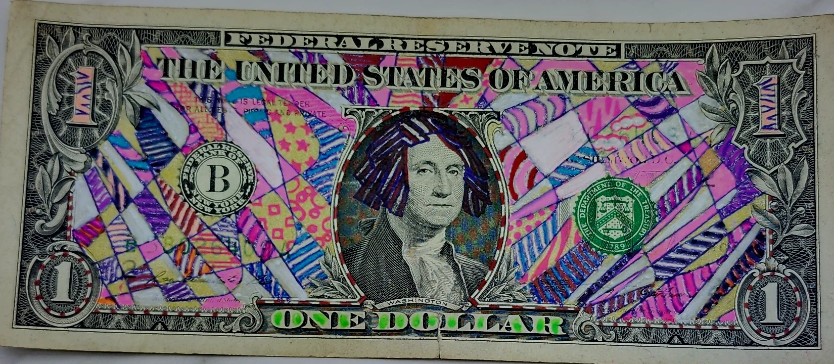 Dollar Bill Art #507