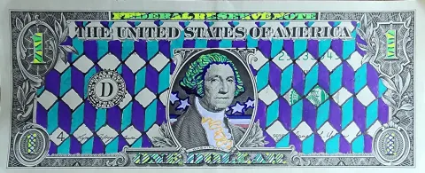 Dollar Bill Art #495