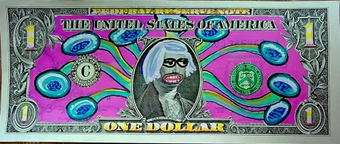 Dollar Bill Art #497