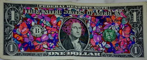 Dollar Bill Art #501
