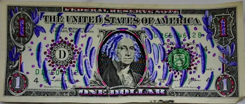 Dollar Bill Art #504