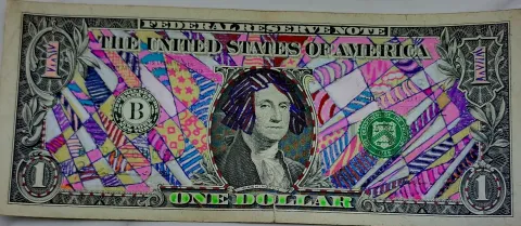 Dollar Bill Art #507