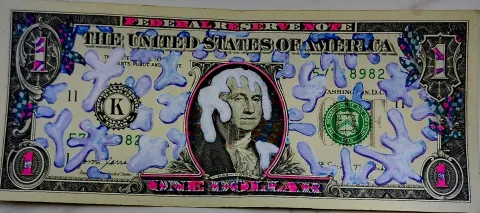 Dollar Bill Art #508